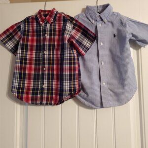 Polo Ralph Lauren Boys 3T Short Sleeve Casual Button Down Shirts (2)